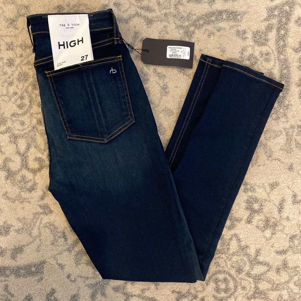 Rag & Bone High-Rise Skinny Denim